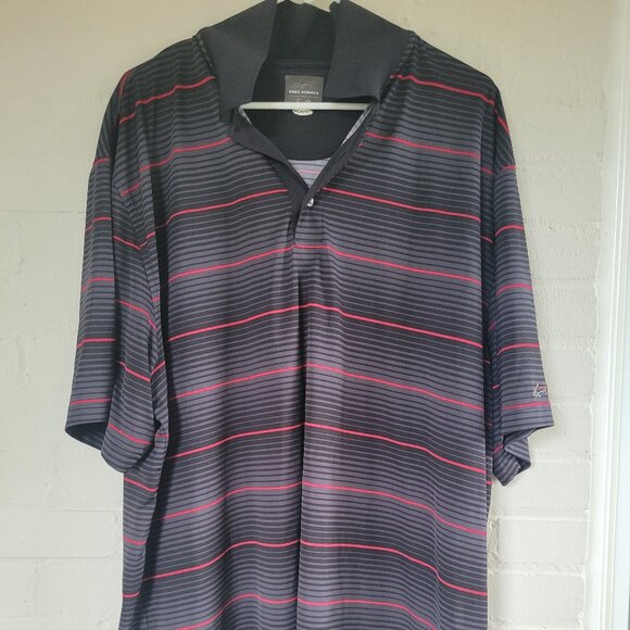 Greg Norman for Tasso Elba PLAYDRY Striped Golf Polo Shirt - Picture 1 of 4